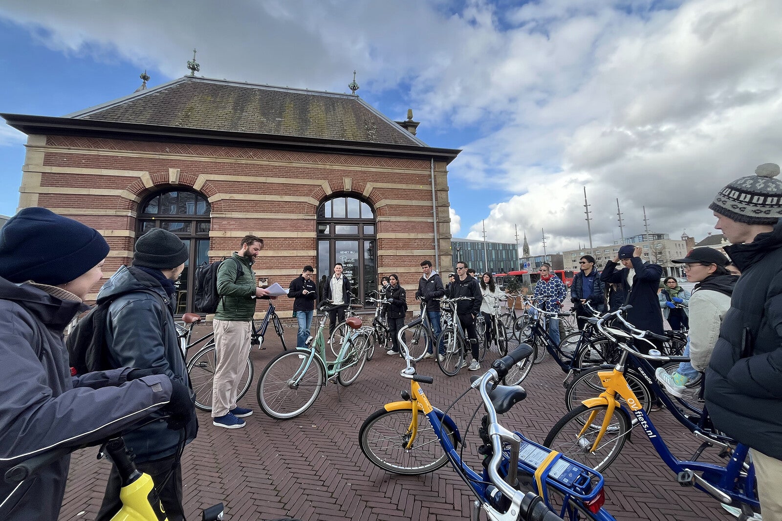 bicycling trip through amsterdam
