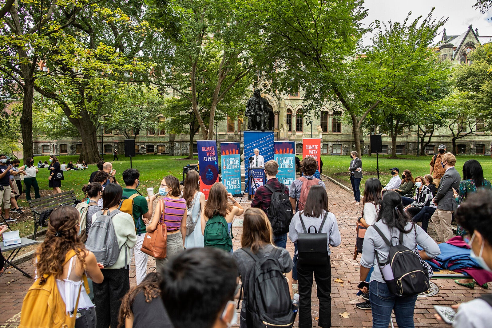 climate lectures on college green